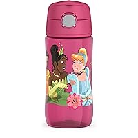 THERMOS FUNTAINER 16 Ounce Plastic Hydration Bottle with Spout, Princess