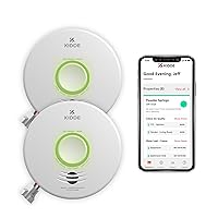 Smart Smoke & Carbon Monoxide Detector, WiFi, Alexa Compatible Device, Hardwired w/Battery Backup, Voice & App Alerts, 2 Pack