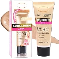 Oil Free Sport Sunscreen, SPF 90 Sun Screen Protector for Face and Body, Sports Sunscreen, High Sun Screen Protector for Face, Natural Sunscreen Cream，Sweatproof Sunscreen