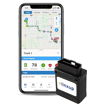 Linxup Fleet GPS Tracker and Monitoring System: Real-Time Location Company Vehicle Tracking, Monitoring, and Alerts for Professional Vehicles and Fleets