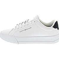 Tommy Hilfiger Men's Court Leather Trainers, White