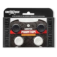 KontrolFreek GamerPack Phantom for Playstation 3 (PS3) and Xbox 360 Controller | Performance Thumbsticks | 2 High-Rise Concave, 2 Mid-Rise Concave | Black/White