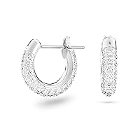 Stone Crystal Pierced Hoop Earring Jewelry Collection