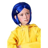 Fun Costumes Kids Coraline Blue Wig for Girls Coraline Standard