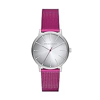 Armani Exchange A|X Women's Three-Hand Pink Stainless Steel Mesh Watch (Model: AX5616)
