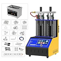 QPKING Automotive Smart Fuel Injector Cleaner Tester,4-Cylinder Fuel Injection Systems Cleaners Testers,CT180 Intelligent Fuel System Injector Cleaner Tester 220V/110V for Motorcycle & Vehicle