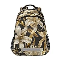 ALAZA Flower Backpacks Travel Laptop Daypack School Book Bag for Men Women Teens Kids