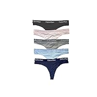 Calvin Klein Women`s Underwear Motive Thong 5 Pack