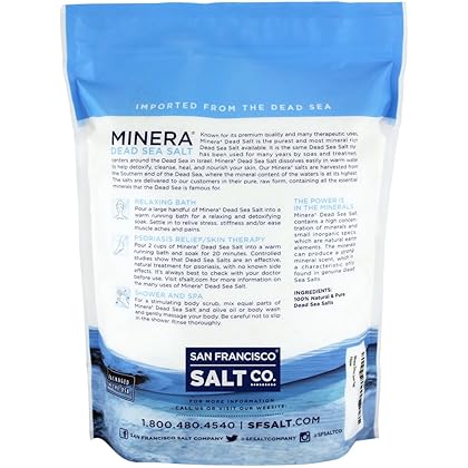 Minera Dead Sea Salt - 2 lb. Bag Fine Grain