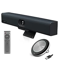 Conference Room Camera System with Bluetooth Microphone, 5X USB PTZ Video Camera Kit for Meeting Education Works with Microsoft Teams, Zoom(Cam&Speaker)