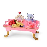American Girl WellieWishers 14.5-inch Doll Breakfast in Bed Tray Playset with Tea Set and Breakfast Food, For Ages 4+