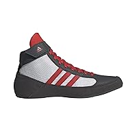 Adidas Men's HVC Wrestling Shoes, Grey/White/Red, 16