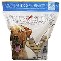 Checkups- Dental Dog Treats, 24ct 48 oz. for dogs (Pack of 2) ,Checkups-fj
