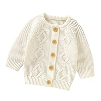 Simple Girl Knit Cardigan Sweater Warm Pullover Tops Toddler Infant Solid Outerwear Jacket Wool Sweater Toddler