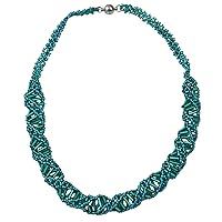 EvolveFISH DNA Emerald Beaded Necklace - 18