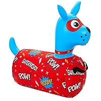 WADDLE Hip Hopper Inflatable Hopping Animal Bouncer Dog, Ages 2 and Up, Supports Up to 85 Pounds