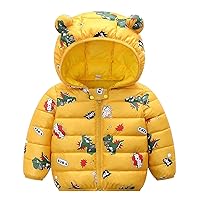 Baby Boy Girls Jackets Loose Windproof Puffer Down Coats Jacket Soft Casual Coat Cute Print Jacket