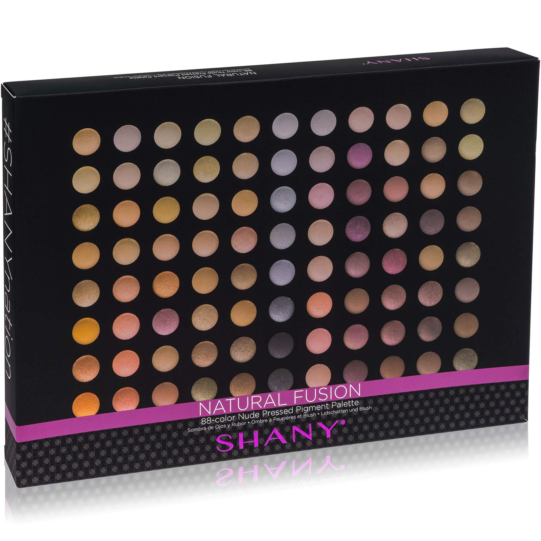 SHANY Natural Fusion Makeup Palette - 88 Color Highly Pigmented Blendable Natural Color Matte Eye shadow Palette - Nude