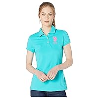 U.S. Polo Assn. Junior's Neon Logos Short Sleeve Polo Shirt