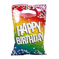 Set 6 PE party bags 'Happy Birthday' (23 x 15 cm)