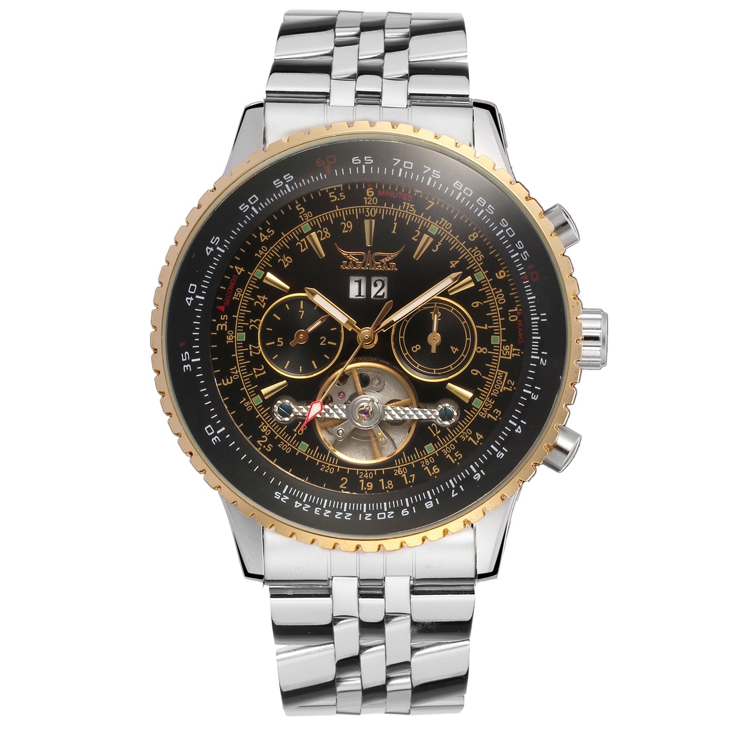 FORSINING Men's Automatic Tourbillon Complete Calendar Wrist Watch JAG034M4