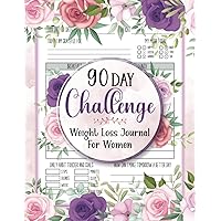 Weight Loss Journal for Women: Cute Food and Fitness Planner for Women | Daily Motivational Diet, Exercise and Workout Planner with Habit Tracker | 90 Days Meal and Activity Tracker