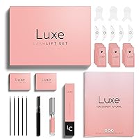 Luxe Cosmetics - Lash Lift Kit - Complete Set for Eyelash Lifting - Made in USA - Easy to Apply and Long Lasting Finish - Professional Results up to 8 Weeks from Home- Includes 3 Applications