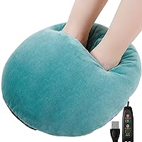 Foot Warmer USB Heated Feet Warmer Clearance 3 Heating Level and 3 Timer Setting Large Soft Plush Heating Pad Feet Heater Warm Gift to Family in Winter
