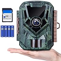 Trail Camera 36MP 2.7K, Mini Game Camera with Night Vision 0.1s Trigger Time Motion Activated 130°Wide-Angle, Waterproof Trail Cam with 2.0” HD TFT Screen, Hunting Camera for Wildlife Monitoring