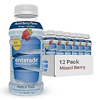 enterade AO Mixed Berry, 12 Pack, Specially Formulated to Decrease GI Side Effects, Supportive Care Beverage, 8 oz Bottles (12 Pack)