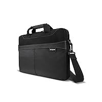 Laptop Bag Slim Briefcase for Laptops up to 15.6-inches Over-the-shoulder Laptop Bag Men Women Travel Laptop Bag for 12 13 14 & 15 inch Dell HP Lenovo Apple and Microsoft Laptops Black (TSS898)