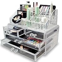 Vencer Jewelry and Makeup Storage Display Boxes (1 Top 4 Drawers),Cosmetic Organizer