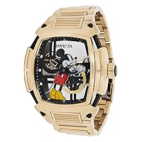 Invicta Men's Disney Limited Edition 53mm Stainless Steel Mechanical Watch, Gold (Model: 44075)