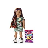 American Girl Truly Me 18-inch Doll #120 with Hazel Eyes, Dark-Brown Hair w/Highlights, Tan Skin, T-shirt Dress, For Ages 6+