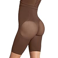 Leonisa Invisible High Waisted Shapewear Butt Lifter Short - Body Shaper for Women Tummy Control Bodysuit