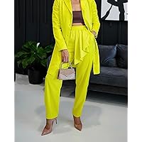 The Drop Women's Sulphur Spring Draped Ruffle-Front Pants by @hintofglamour