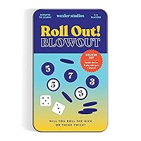 Galison Wexler Studios Roll Out! Blowout – Fun Dice and Checker Game for Adults and Kids Perfect for Travel and Family Game Night, 2-4 Players
