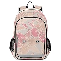 ALAZA Summer Lilium and Roses Flower Backpack Daypack Bookbag