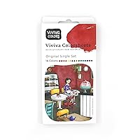Viviva Coloursheets, Original Single Set, 16 Vibrant Watercolours, for Outdoor and Travel (VV276000)