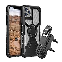 Rokform - iPhone 11 Pro Max Crystal Case + Motorcycle Perch Phone Mount