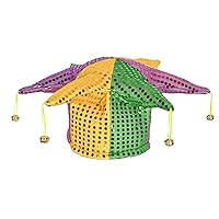 Glitz 'N Gleam Jester Hat (w/bells) Party Accessory (1 count)