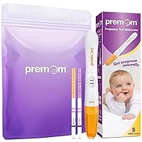 Premom Premom Quantitative Ovulation Predictor Kit：40 Ovulation Tests + 10 Pregnancy Tests + Pregnancy Test Stick 5 Pack