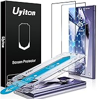 Uyiton UnBreak-Glass for Samsung Galaxy S24 Ultra Screen Protector, [Ultrasonic Fingerprint Support][Auto-Alignment Frame] Scratch-Resistant Bubble-Free S24 Ultra Screen Protector(6.8'' 5G), 2 Pack