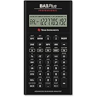 Texas Instruments IIBAPRO/TBL/1L1 BA II Plus Professional Financial Calculator (Renewed)