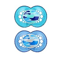 MAM Original Baby Pacifier, Nipple Shape Helps Promote Healthy Oral Development, Sterilizer Case, 16+ Months(Pack of 1)