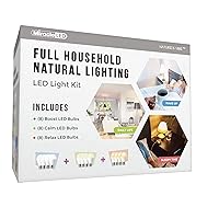 Full Household Natural Lighting 12 Piece LED Kit for a Healthy & Happy Lifestyle (2-Pack)