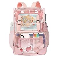 Clear Backpack Stadium Approved Travel Backpack For Women School Backpack For Girls,Clear Backpack For Kids/Adults