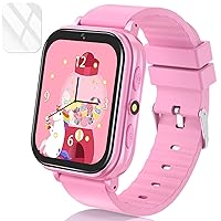Kids Smart Watches Girls Educational Toys Gifts with Audiobook Learn Card Puzzle Games, HD Touch Screen Camera Music Pedometer Flashlight, Toys for Girls Ages 4-12 Year Old Girl Birthday Gift