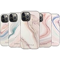 Custom Name Nude Marble Stone Case, Personalized Name Case, Designed ‎for iPhone 15 Plus, iPhone 14 Pro Max, iPhone 13 Mini, iPhone 12, 11, X/XS Max, ‎XR, 7/8‎
