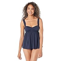 Michael Kors Solids Underwire Baby Doll Tankini